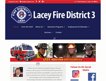 Tablet Screenshot of laceyfire.com